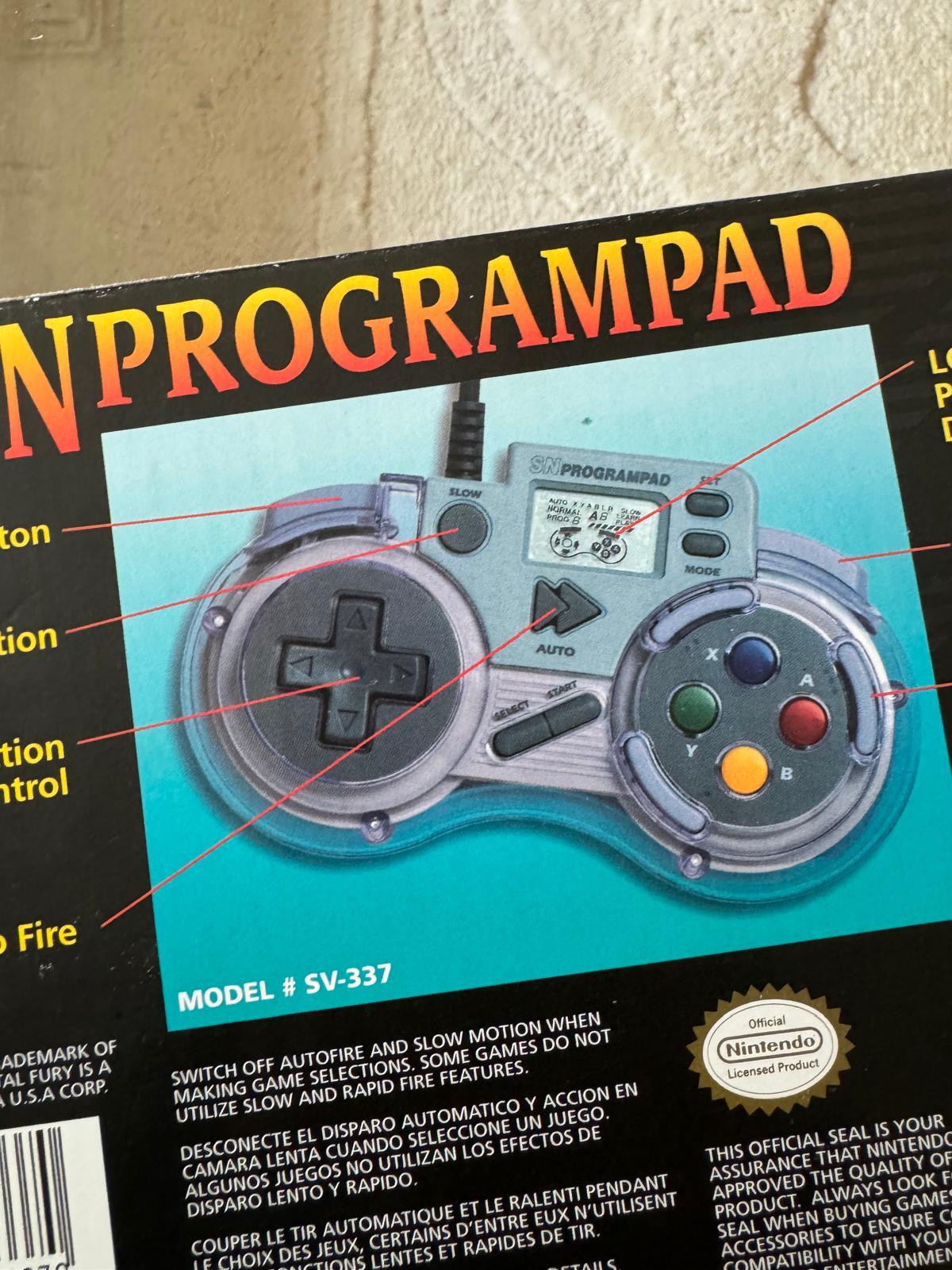 UNPROGRAMPAD controller in retail packaging